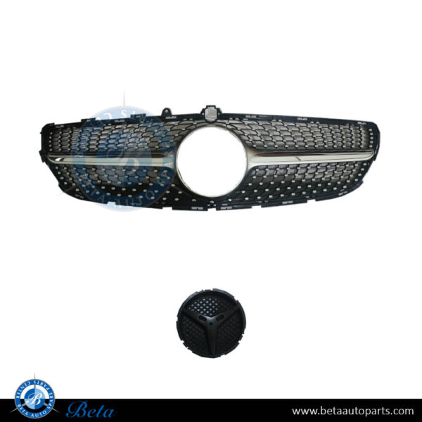 Mercedes CLS-Class W218 (2015-2018), Radiator Grille Diamond Look with Camera Hole, China, 2188850722