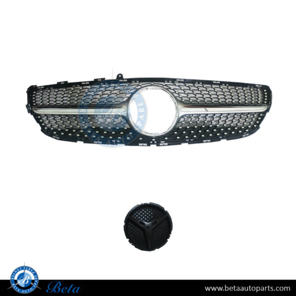 Mercedes CLS-Class W218 (2015-2018), Radiator Grille Diamond Look without Camera Hole, China, 2188850600