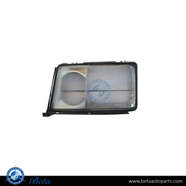 mercedes-e-class-w124-headlamp-lens-left-1248205166.jpg Mercedes E-Class W124 (1986-1992), Headlamp Lens (Left), China, 1248205166