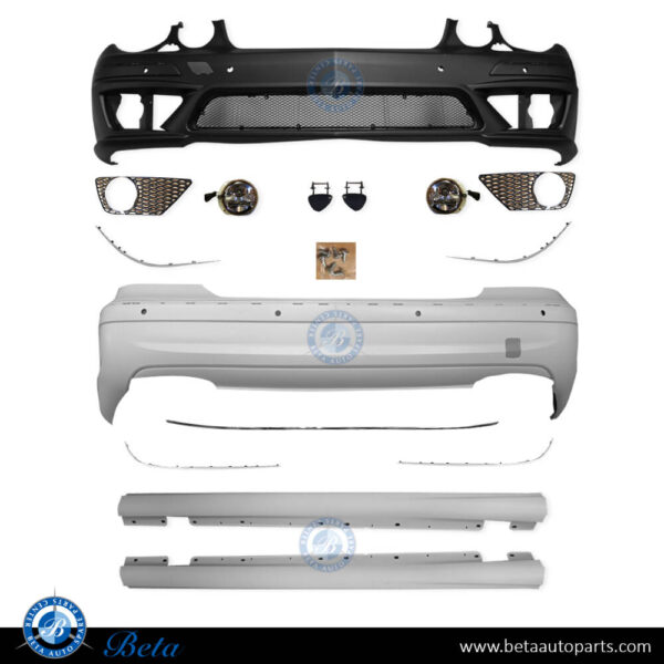 mercedes-e-class-w211-body-kit-upgrade-toamg-e63-with-pdc-with-washer-steel-mesh.jpg Mercedes E-Class W211 (2006-2009), Body Kit Upgrade to AMG E63 with PDC / Washer (Steel Mesh), Taiwan