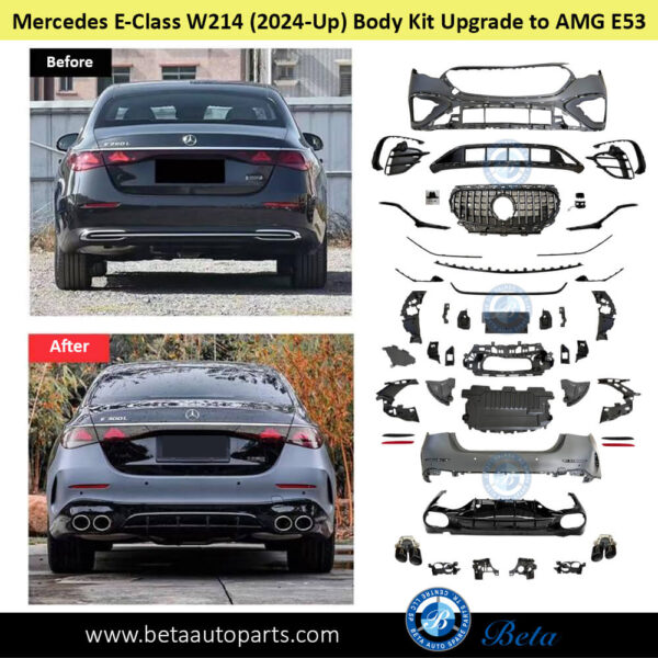 mercedes-e-class-w214-body-kit-upgrade-to-amg-e53-with-radiator-grille-rear.jpg Mercedes E-Class W214 (2024-Up), Body Kit Upgrade to AMG E53 with Radiator Grille, China