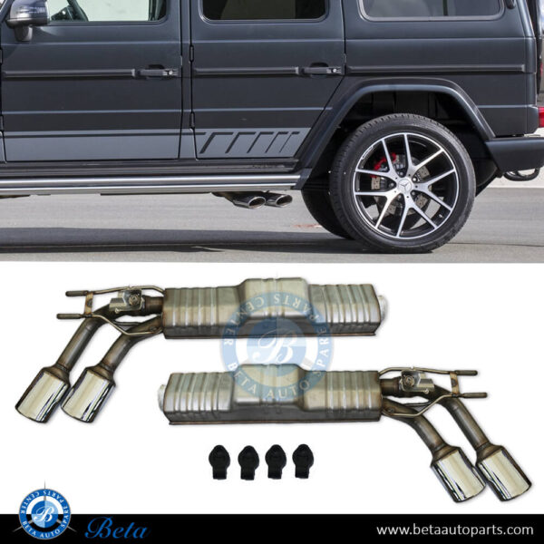 Mercedes G-Class W463 (2018-Up), Exhaust System Complete AMG G63 for G500, China, 4634904700 / 4634904800