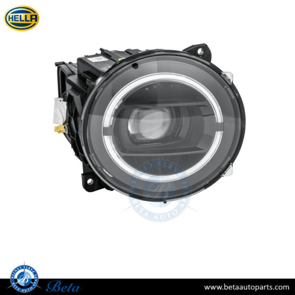 Mercedes G-Class W463 (2018-Up), Headlamp Dynamic LED - Black Version (Right), Hella, 4639067201