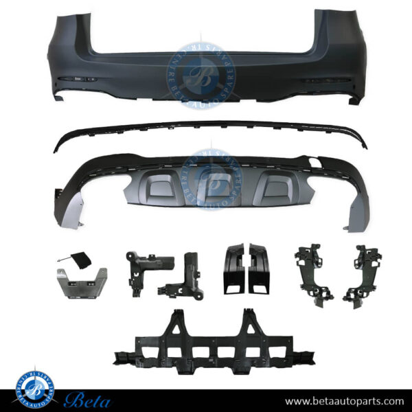 Mercedes GLC-Class W253 (2016-2019), Rear Bumper Normal AMG with PDC (Gloss Black), Taiwan