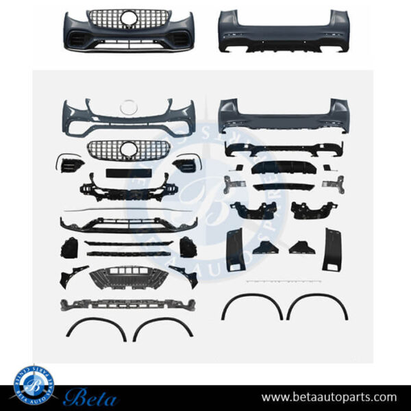 Mercedes GLC-Class W253 (2016-2019), Body Kit AMG GLC63 with PDC with Black Moulding, Taiwan