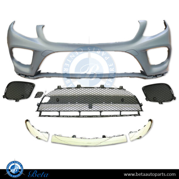 Mercedes GLE-Class W166 (2015-2018), Front Bumper AMG with PDC, China, 1668851638