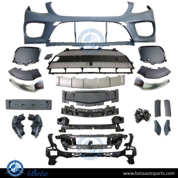 mercedes-gle-coupe-c292-normal-amg-front-bumper.jpg Mercedes GLE-Class Coupe C292 (2015-2018), Front Bumper Normal AMG with Active Parking, Taiwan, 2928851925