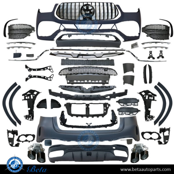 mercedes-gle-w167-body-kit-gle53-black-spare-parts.jpg Mercedes GLE-Class W167 (2019-2023), Body Kit AMG GLE53 Look (Black), China