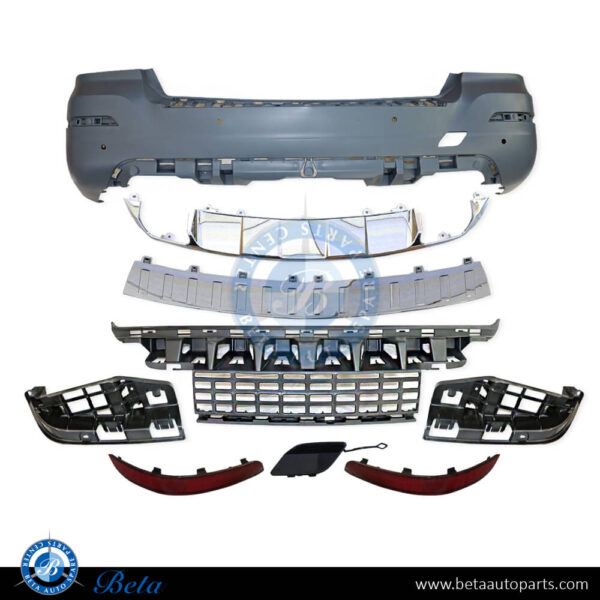 Mercedes GLK-Class X204 (2012-2015), Rear Bumper Basic, China, 2048800949