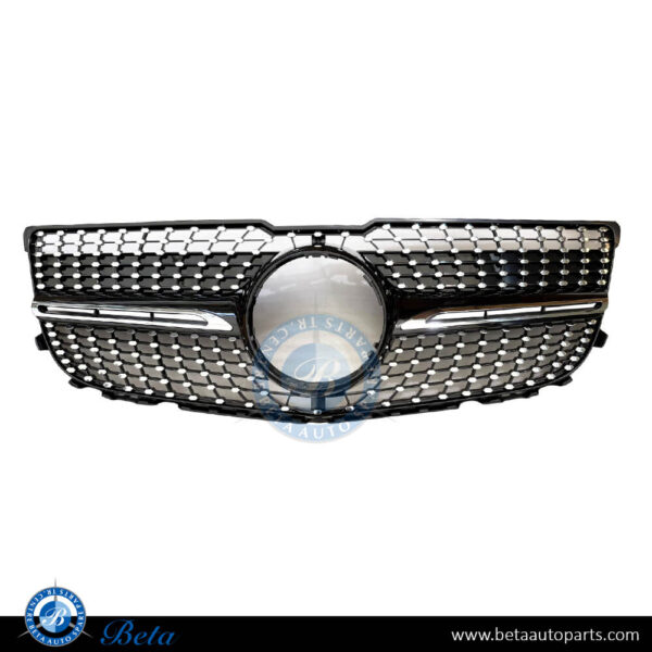 Mercedes GLK-Class X204 (2012-2015), Radiator Grille Diamond Look (Black), China