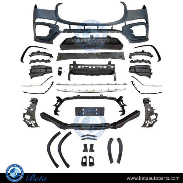 mercedes-gls-x167-front-bumper-normal-amg-2024-look.jpg Mercedes GLS-Class X167 (2020-Up), Front Bumper Normal AMG with Park Assist 2024 Look, China, 1678850211