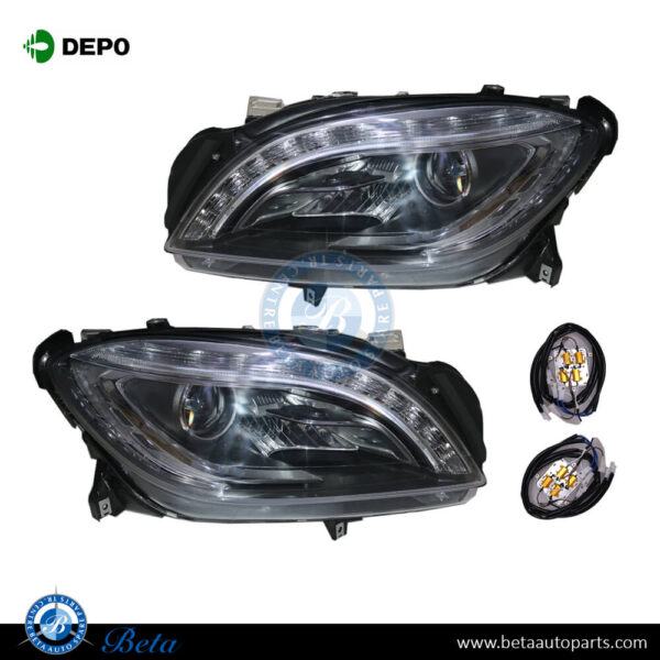 Mercedes ML-Class W166 (2012-2014), Headlamp Upgrade from Normal to Xenon Look, Depo