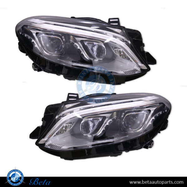 Mercedes ML-Class W166 (2012-2014), Headlamp Upgrade from Xenon to 2015 GLE Class Look, China, 1668205459 / 1668205559