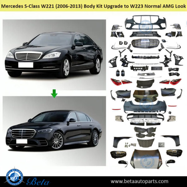mercedes-s-class-w221-w223-conversion-kit-normal-amg-front-look.jpg Mercedes S-Class W221 (2006-2013), Body Kit Conversion Upgrade to W223 Normal AMG Look, China
