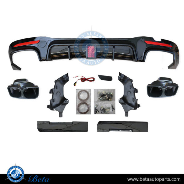 Mercedes S-Class W222 (2018-2020), Rear Diffuser BBS Look for Normal AMG/S63 with Exhaust Tips, China, 2228855201