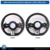 Mercedes W222 / W463 / W167 / X167 / W205 / W213 / H247 / W253  (2018-Up), Steering Wheel Upgrade To 2021 AMG Look (Carbon), China, 0004609908