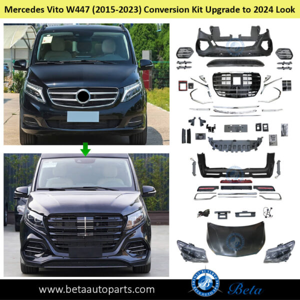 mercedes-vito-w447-body-kit-converiosn-upgrade-to-2024-look-front.jpg Mercedes Vito W447 (2015-2023), Body Kit Conversion Upgrade to 2024 Look, China