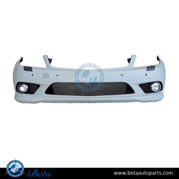 Mercedes C-Class W204 (2008-2010), Front Bumper Avantgarde/AMG with PDC with Washer, Taiwan, 2048857525