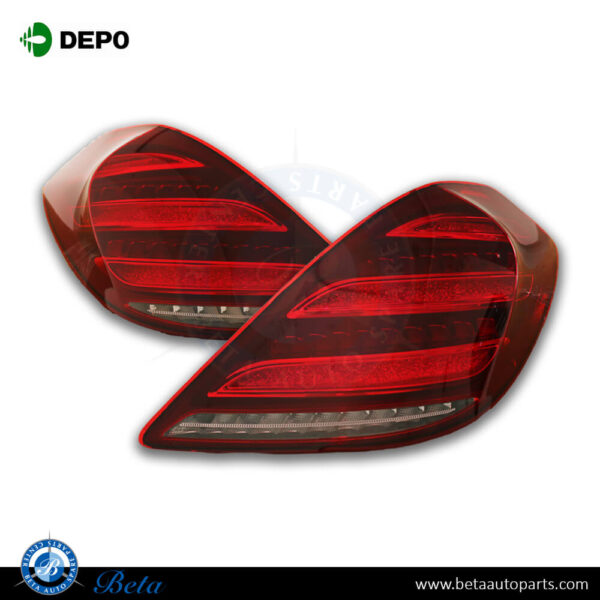 Mercedes S-Class W222 (2014-2017), Tail Lamps Upgrade to 2018 Look, Depo
