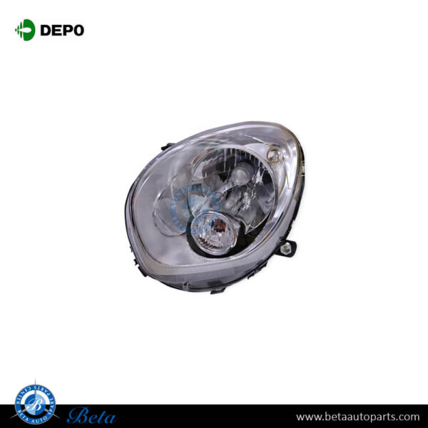 Mini Countryman R60 (2010-Up), Headlamp Normal (Left), Depo, 9801029