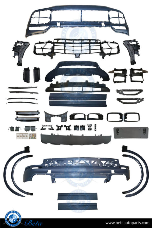 Porsche Cayenne (2018-Up), Body Kit Upgrade To Turbo Look without ACC, China