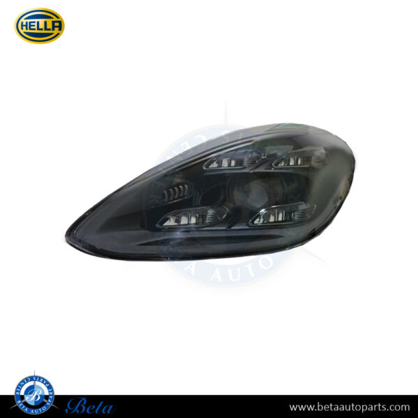Porsche Panamera (2017-2020), Headlamp LED (Left), Hella, 971941035J, 971941039L