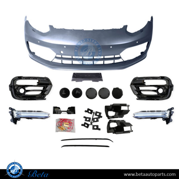 Porsche Panamera (2014-2016), Front Bumper Upgrade to 2017 GTS Look, China, 97050591131