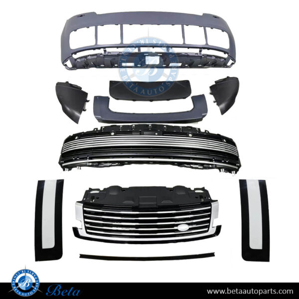 Range Rover Vogue (2023-Up), Front Bumper SV Look (Black and Silver), China, LR165109