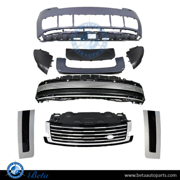Range Rover Vogue (2023-Up), Front Bumper SV Look (Silver), China, LR165109