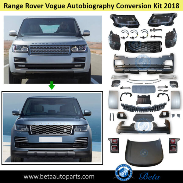 Range Rover Vogue (2013-2017), Body Kit Conversion Upgrade to 2018 Autobiography Look (4 Lens), China
