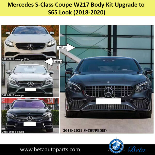 s-class-coupe-s65-body-kit-upgrade-front.jpg Mercedes S-Class Coupe C217 (2014-2020), Body Kit Upgrade to S65 Look, China