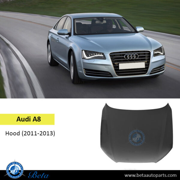 Audi A8 (2011-2013), Hood (Aluminum), China, 4H0823029E