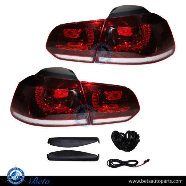 Volkswagen Golf 6 (2008-2012), Tail Lamp Upgrade to GTI/R Look with Dynamic Lighting, China, 5K0945095P / 5K0945096P