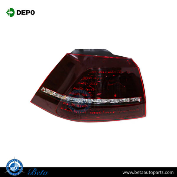 Volkswagen Golf 7 R (2013-2016), Tail Lamp LED (Left), Depo, 5G0945207C