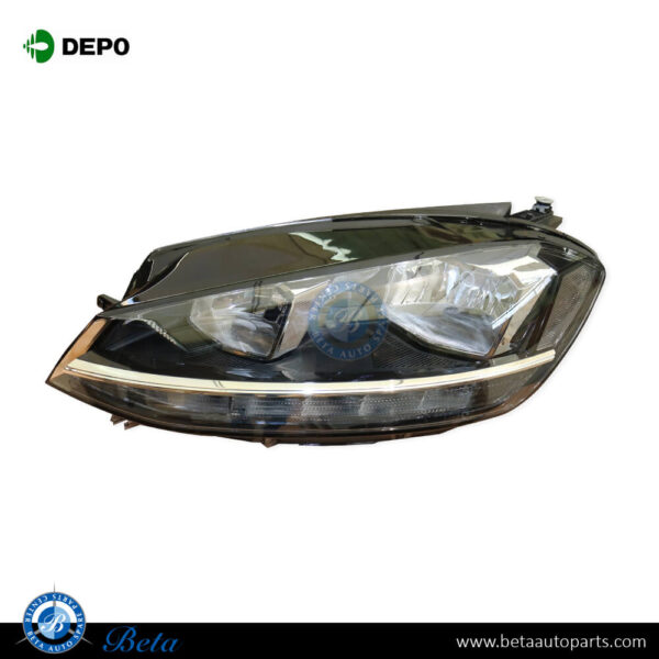Volkswagen Golf 7.5 (2017-2019), Headlamp LED (Left), Depo, 5G1941005D