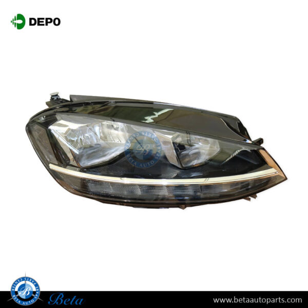Volkswagen Golf 7.5 (2017-2019), Headlamp LED (Right), Depo, 5G1941006D