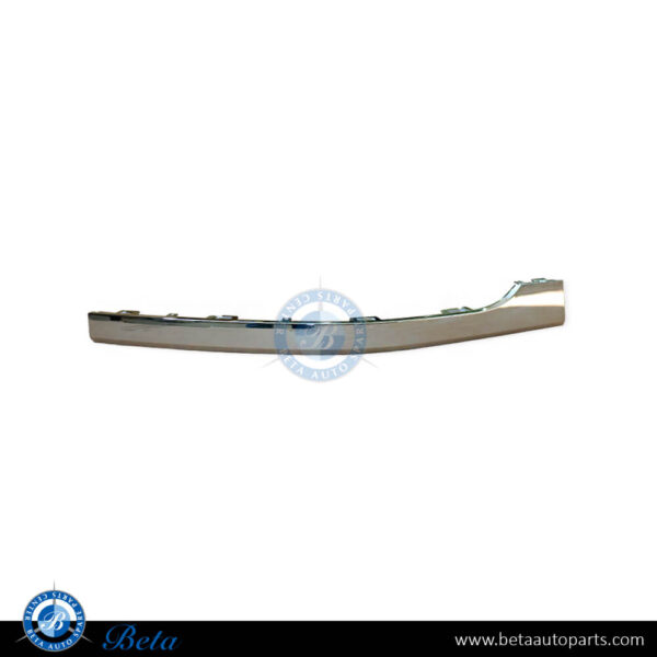 Volkswagen Touareg (2015-2017), Rear Bumper Moulding - Chrome (Left), China, 7P6853841