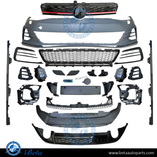 Volkswagen Golf 7 (2013-2016), Body Kit Upgrade to 7.5 GTI Look, China