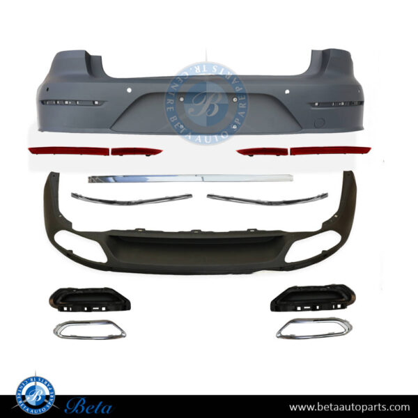 Volkswagen Arteon (2018-2020), Rear Bumper with PDC with Park Assist, China, 3G8807417